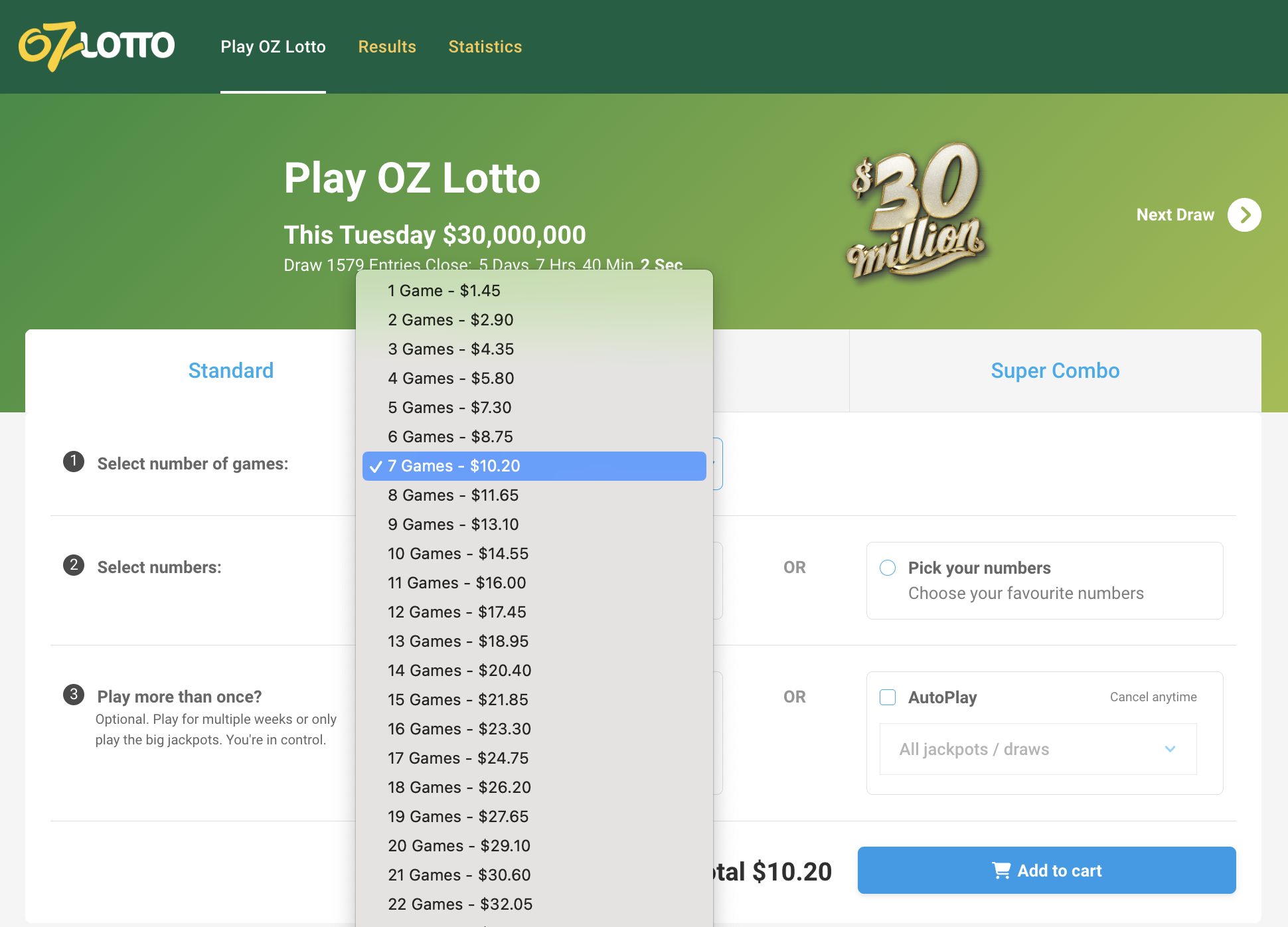 Do lotto online discount